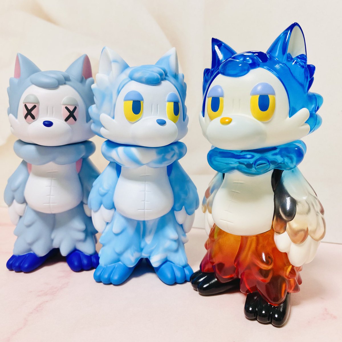 おおかみくん夜あけお迎えできました！ 写真より実物の方がきれい❤️💙