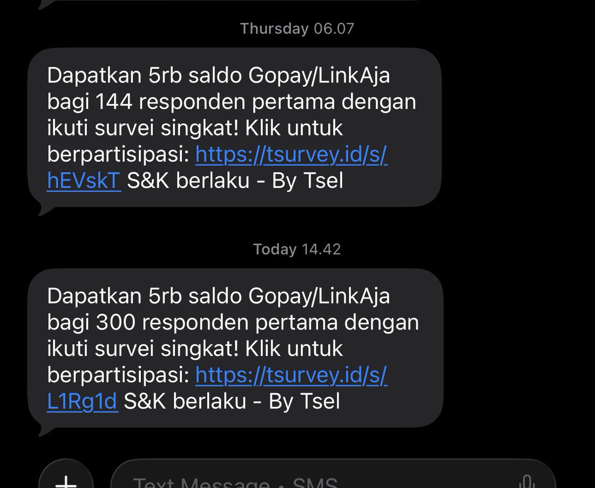 RyanGoutama's tweet photo. @Telkomsel Uda email, uda bikin laporan, uda DM @Telkomsel sampe hari ini masi diganggu / dikirim spam TSurvey https://t.co/bu6ElA6ei0
