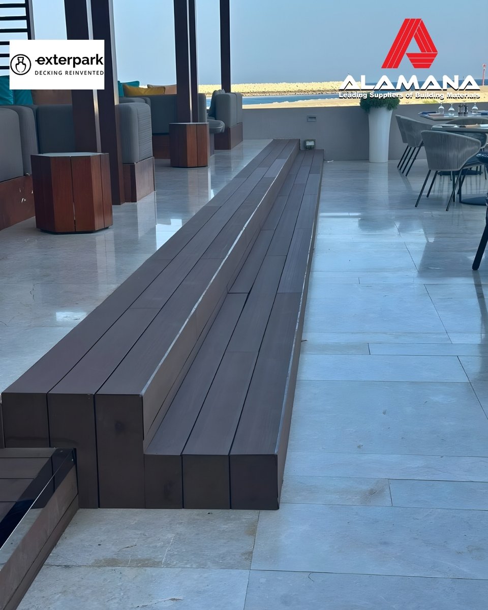 AlamanaO80417's tweet image. EXTERPARK®️ WPC Decking — engineered in Spain and built for Oman &amp;amp; the GCC.
Designed to withstand heat, humidity, and coastal conditions while delivering seamless aesthetics and long-lasting performance.

Luxury outdoor living, made to last.
#Exterpark #WPCDecking #OutdoorLiving