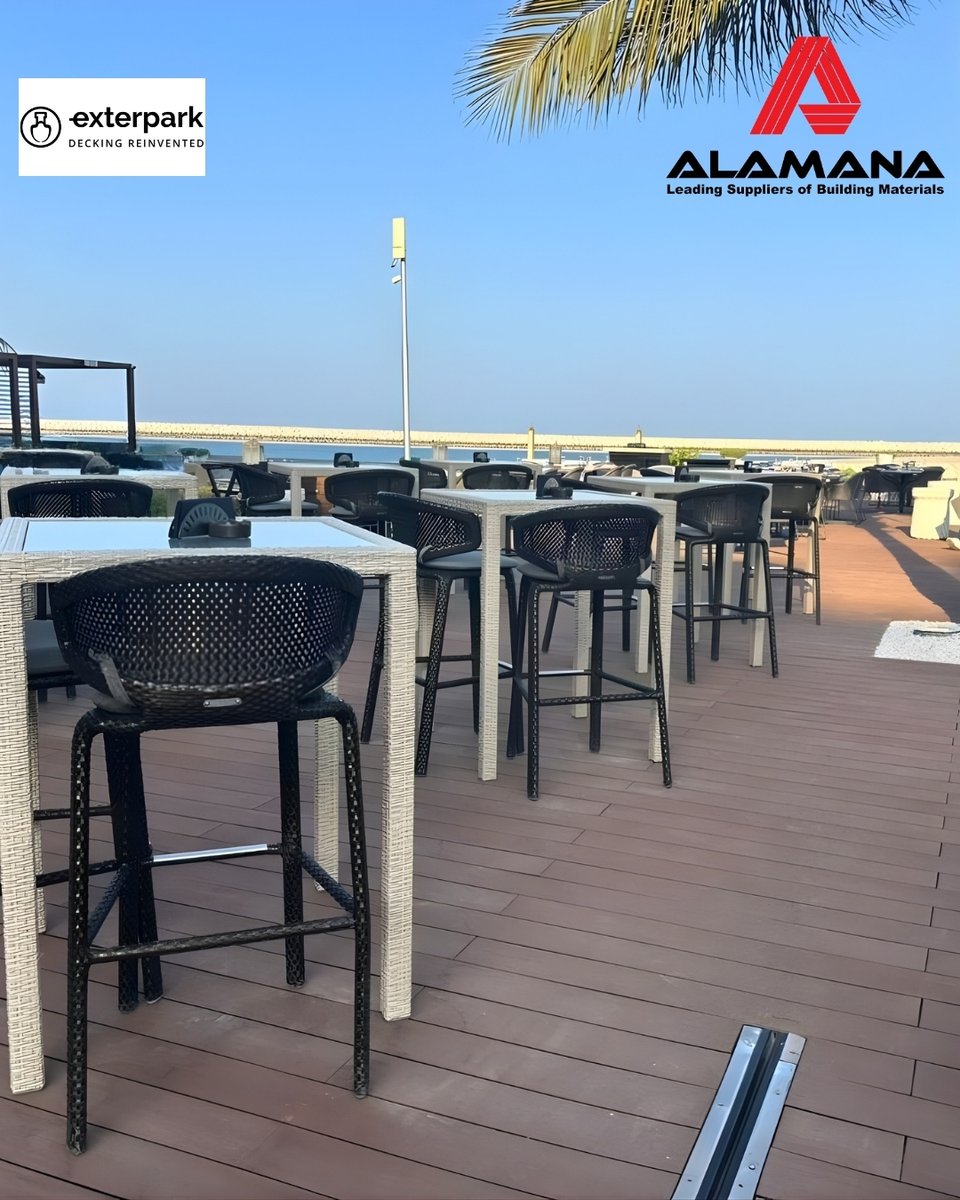 AlamanaO80417's tweet image. EXTERPARK®️ WPC Decking — engineered in Spain and built for Oman &amp;amp; the GCC.
Designed to withstand heat, humidity, and coastal conditions while delivering seamless aesthetics and long-lasting performance.

Luxury outdoor living, made to last.
#Exterpark #WPCDecking #OutdoorLiving