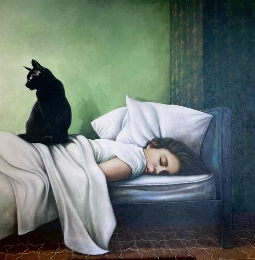 MenschOhneMusil's tweet image. Era Leisner, Black Cat.