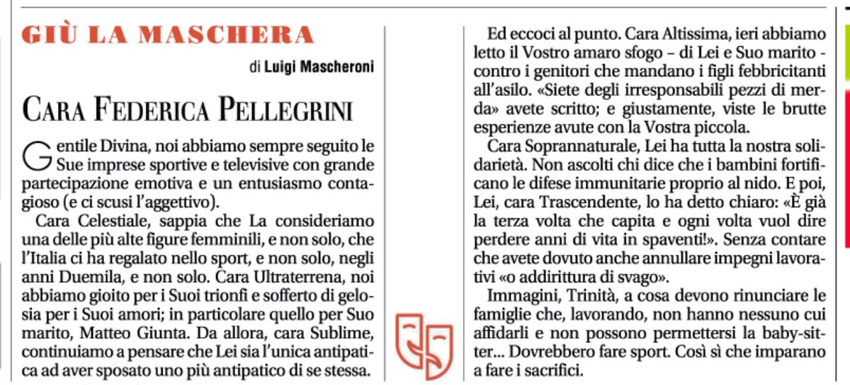 Mia letterina a Federica Pellegrini <a href="/mafaldina88/">Federica Pellegrini</a>