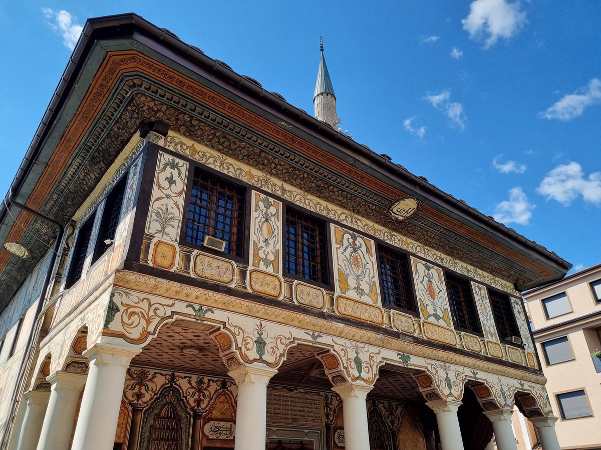 heartefact's tweet image. painted mosque of north macedonia: elegant ottoman heritage 

alaca mosque, 15th century.