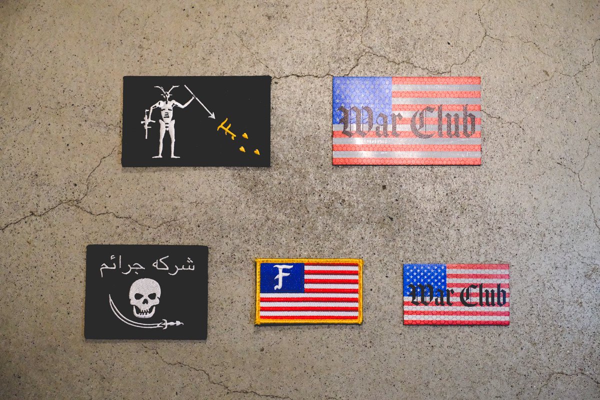 ⚪︎FOG PATCH LARGE 10000 ⚪︎WAR CLUB FLAG PATCH LARGE(IR) 12000