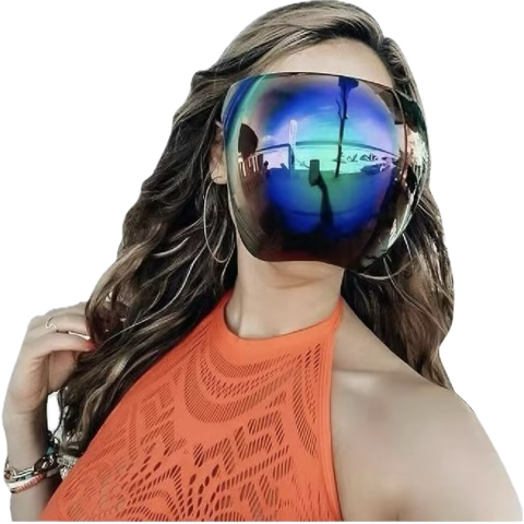 HideIndisky's tweet image. パイロットの気分を味わいたい場合、
このタイプのフェースシールドでいいのか？🤔