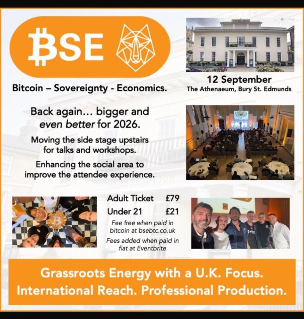 One of the highlights of the 2025 Bitcoin calendar returns for 2026! Info  and links to tickets below: