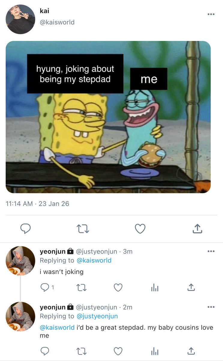 choiwhyjay's tweet image. 🐰🦊 where kvi posts pictures of his dad (sbn) and yjn is Very Interested