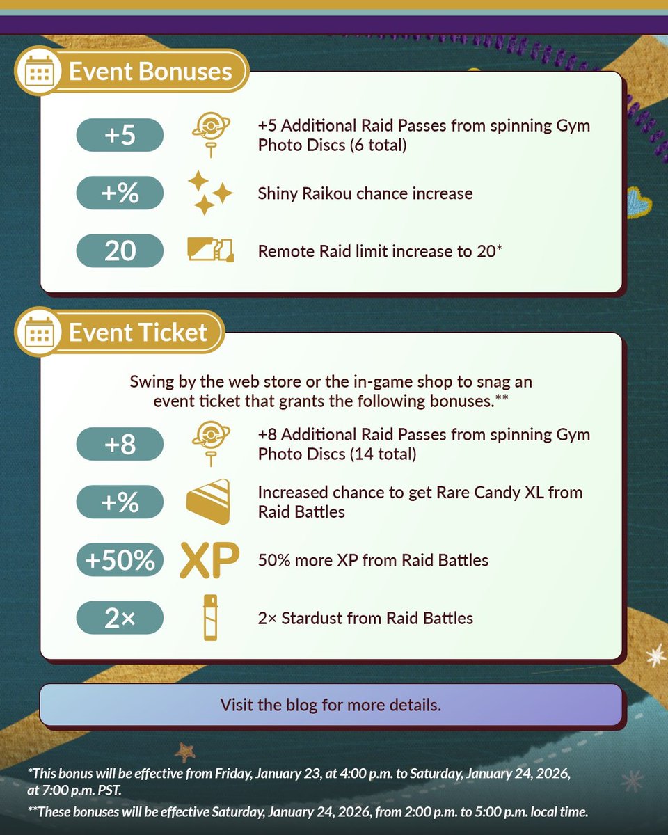 It’s time to rescue Shadow Raikou from Team GO Rocket!

The Shadow Raid Day event has started in #PokemonGO!

Know a friend who shouldn’t miss out on this electrifying battle?