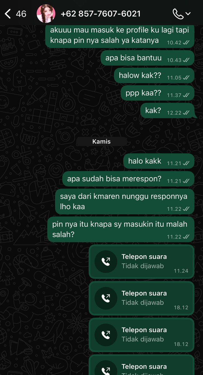 lasttalkonly's tweet image. PENIPU‼️‼️ Gue saranin jgn lagi beli ke ni akun🙏🏻☺️ masa tbtb pin profile netflix diganti. Dan setelahnya ngilang berhari2‼️
Kalo ga terima dikatain penipu, ntar chat gua aja. lu gak ad kejelasan begini bisanya ngerugiin org2 aja @urmoovn report aj klo bisa! #zonauang #zonajajan