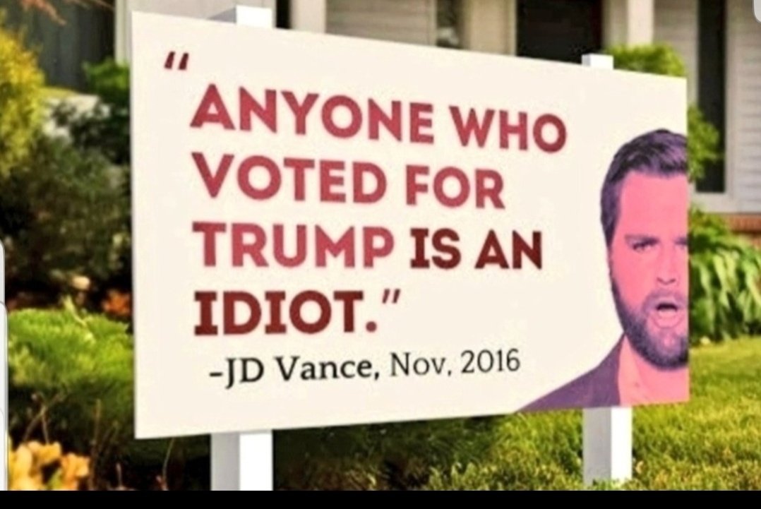 <a href="/Christo12919382/">Impeach Trump a 3rd Time!</a> <a href="/ursi697/">ursi 🇩🇪🇺🇦🇮🇹🇦🇹🇨🇭</a> Majority #Americans important to remember when this corrupt scumbag is taken down from power,  the #couchfucker <a href="/JDVance/">JD Vance</a> must not be allowed to be President ever! 
<a href="/MaryLTrump/">Mary L Trump</a> warned Anerica during the 2024 election and 80M #MAGAretards cut their noses to spite their assholes!