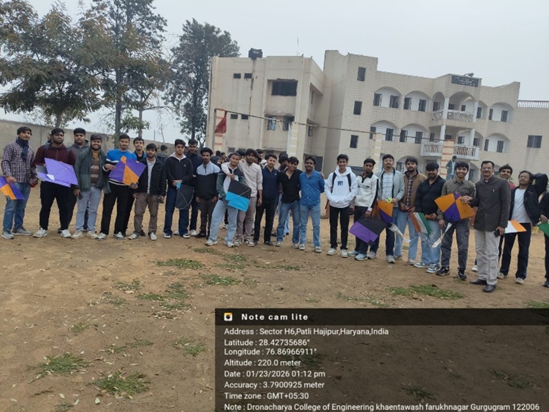 dronacharya_123's tweet image. Basant Panchami Kite Flying 🪁🌼 | 23 Jan 2026
Skies full of color as NSS @ Dronacharya College of Engineering, Gurugram celebrated culture, unity &amp;amp; youth energy.
#KiteFlyingCompetition #BasantPanchami #NSSUnit #DCEGurugram #CampusVibes