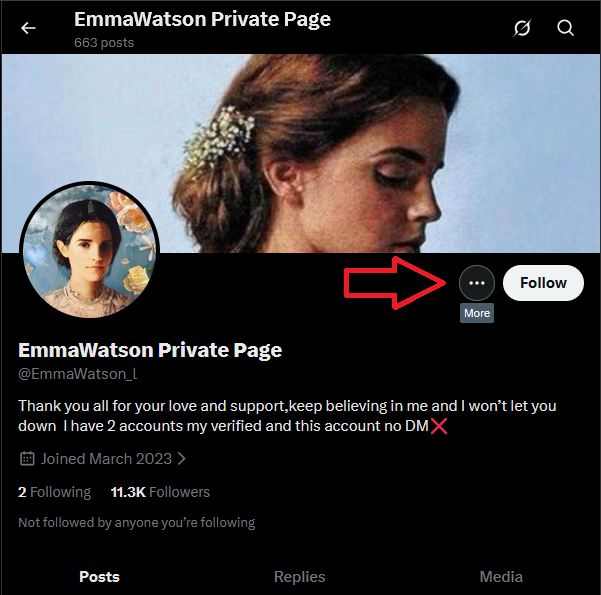 SharkyNCIS's tweet photo. Method 1: Hover Method (Desktop &amp; Mobile) 
Move your mouse over or click the text “Joined March 2023”
A small info box will appear showing account details 

Method 2: Menu Method (Mobile &amp; Desktop)
Click the three dots (⋯) next to the Follow button
Select “About this account” https://t.co/3goTawSzg5