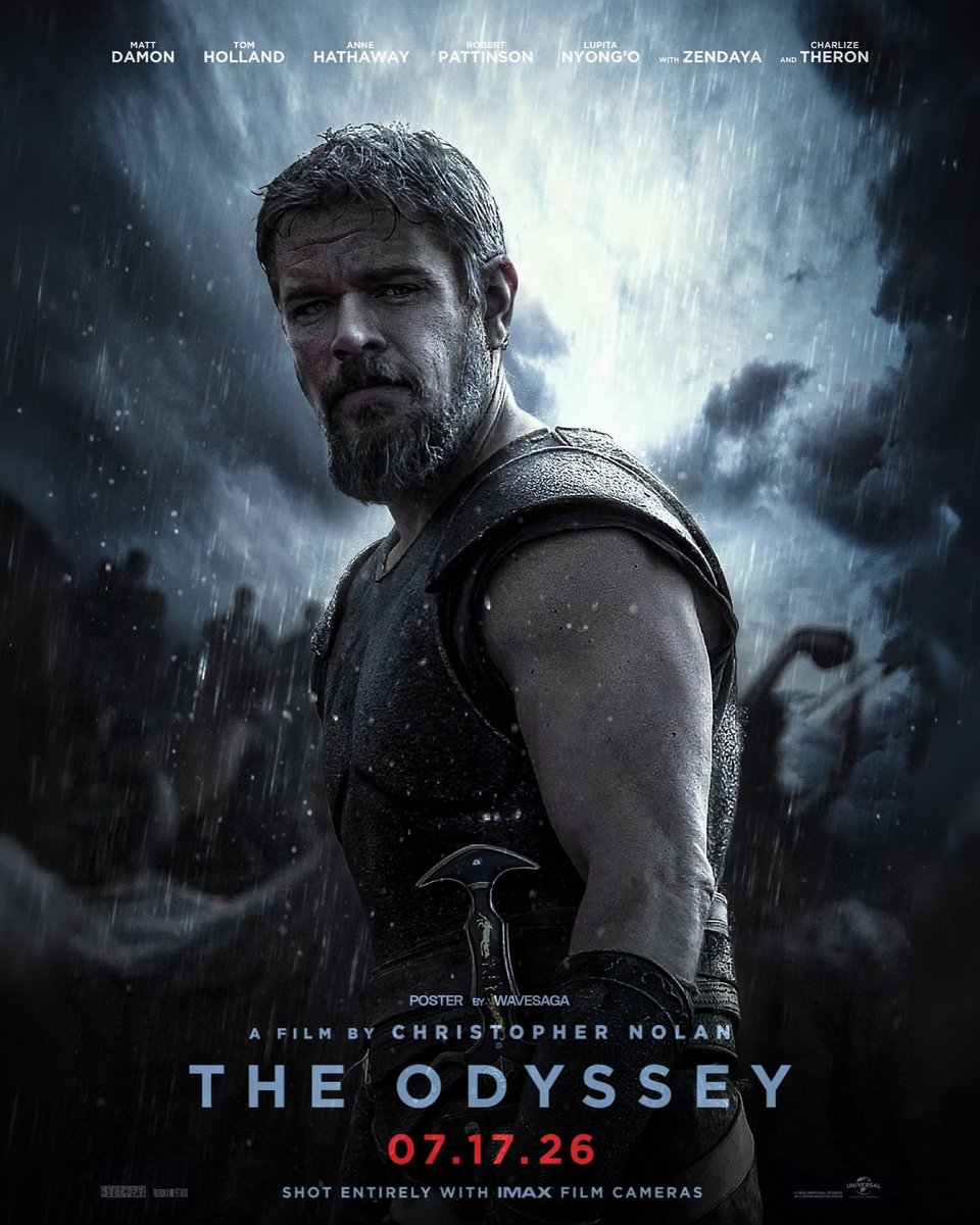 AlexTran677026's tweet image. 175 days until Christopher Nolan's 'The Odyssey