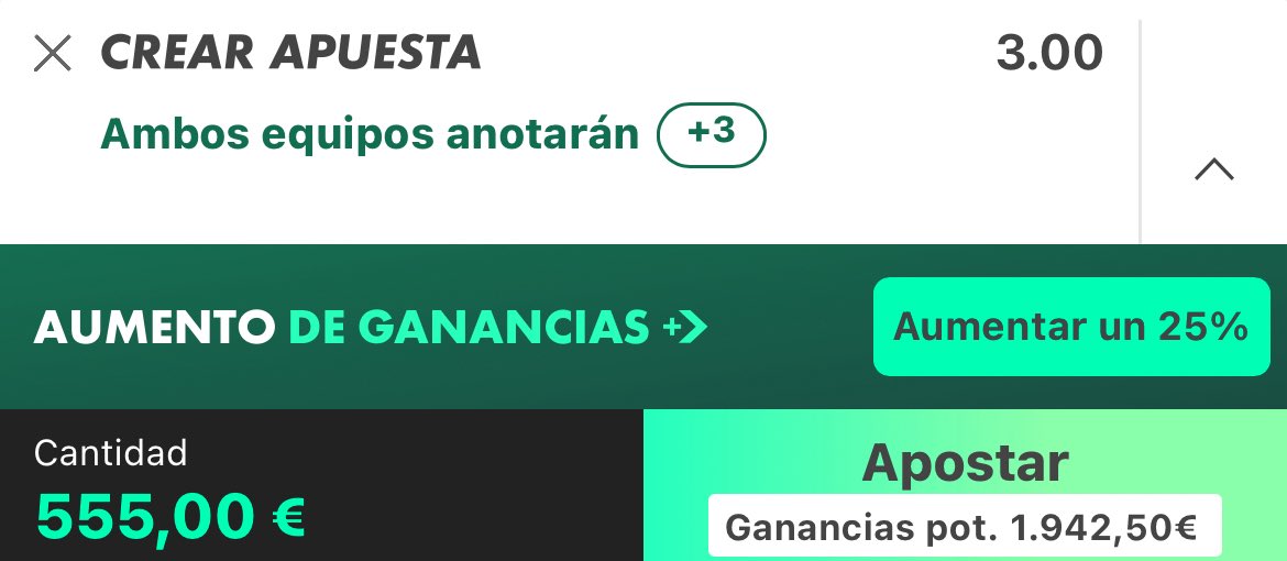 ELPROGRAMABT's tweet image. 👨‍🍳 TENEMOS COCINADA UNA CUOTA 3
⚽ VILLARREAL vs REAL MADRID
#LaLiga #VillarrealRealMadrid

💥 La publicamos al llegar a 30 LIKES
📌 TODOS siguiendo la cuenta

🎁 Y OTRA CUOTA DE REGALO
solo para los que estéis dentro del CANAL GRATUITO 👇
👉 t.me/+sZBwmeZ_KSAwO…