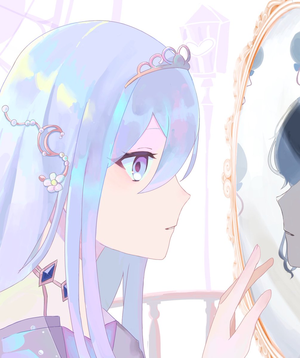 kiku_1536's tweet image. 鏡越し貴方と
 #prsk_FA