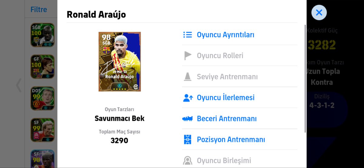 kalecilerin oynadığı maçları topladım 5.250 maç oynamışım aw maçların yarısından fazlasında var