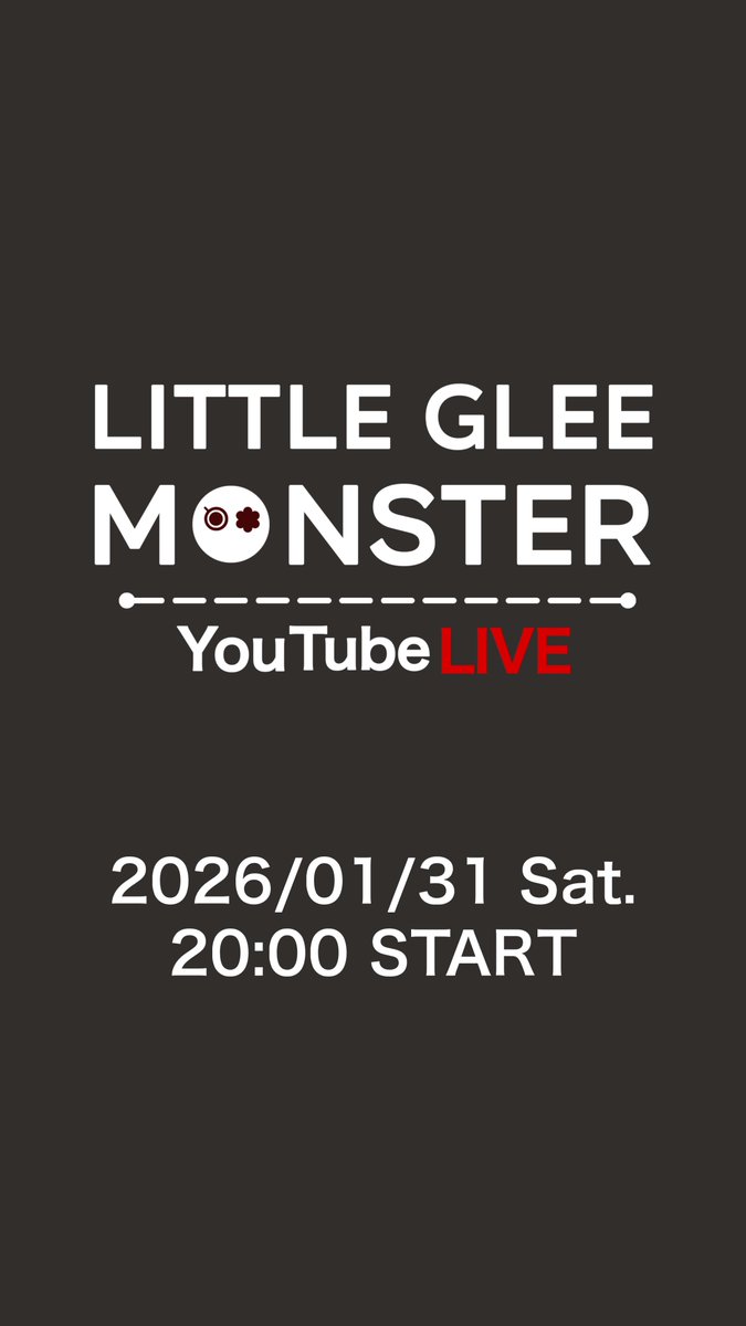 ／
Little Glee Monster
YouTube生配信決定！
＼

1/31（土）20:00〜配信予定✨
ぜひご覧ください👀

チャンネル登録をしてお待ちください🎥
youtube.com/@littlegleemon…

#リトグリ_全力REALLIVE