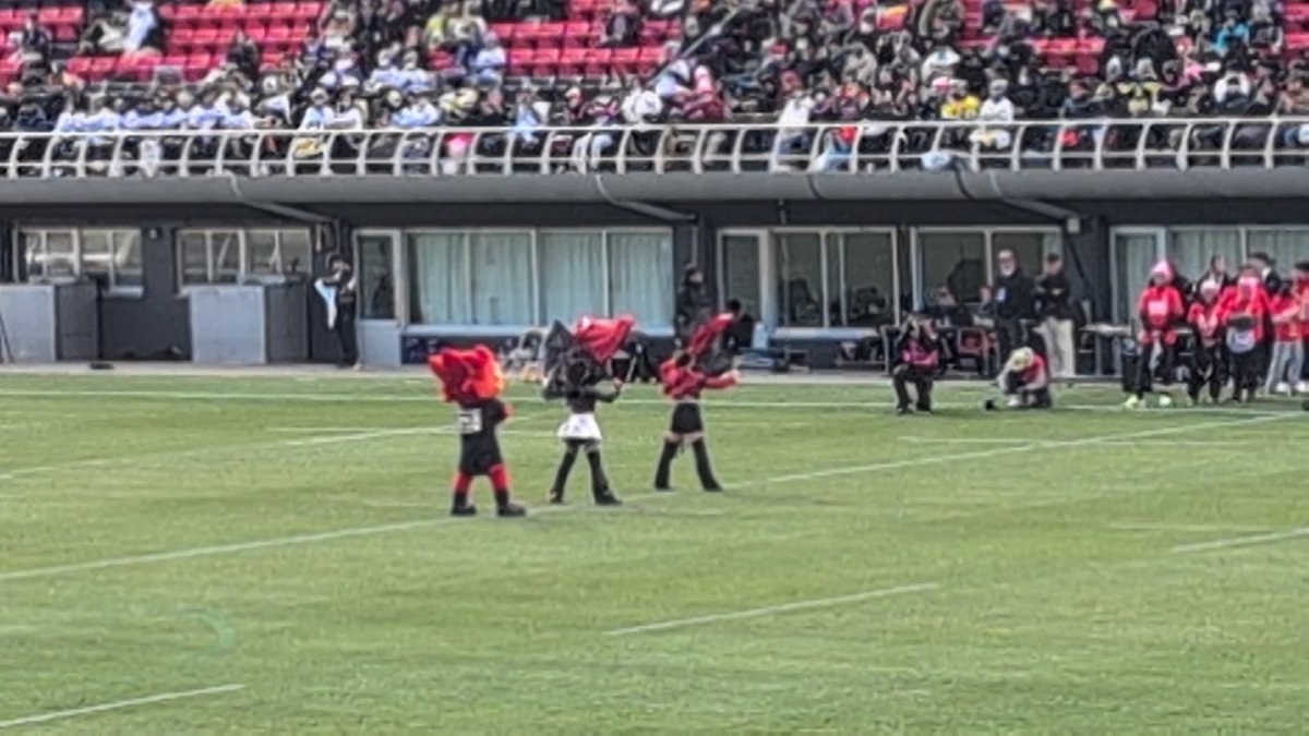 jonkinjiro's tweet photo. ラグビー観てきた🏉
ホンダヒート勝てて良かった！
ラグビーではグリスタではなく、ホンスタみたい😆
選手入場やトライ決めた時に炎の演出に最初はビビった🔥
#ホンダヒート #ホンダヒートグリーンスタジアム https://t.co/nNsBeEVuVI