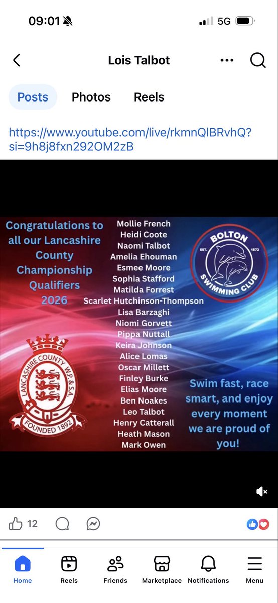 Bolton Swimming Club tweet media