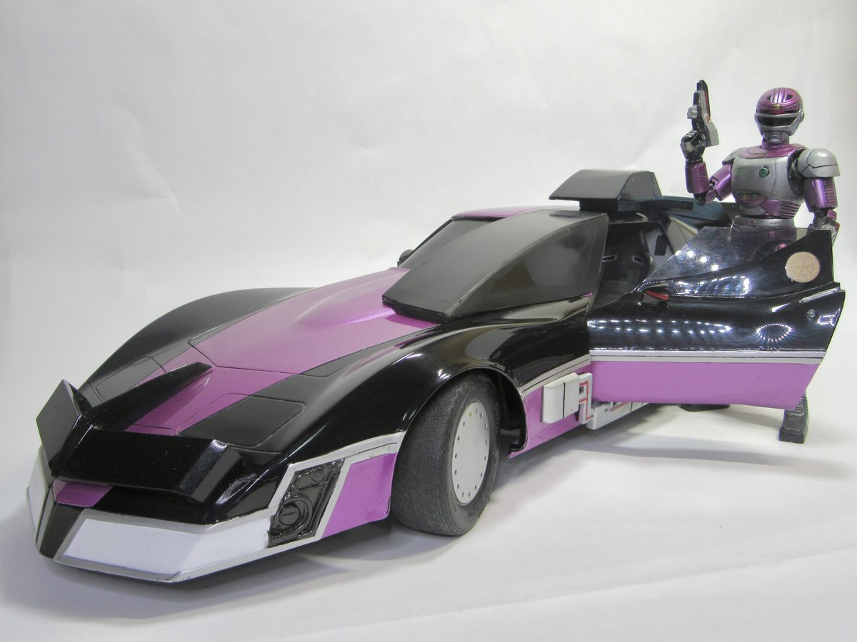 gh0908_or_tachy's tweet image. 特捜ロボ ジャンパーソンより
ダークジェイカー 完成しました。

オオタキ 1/12スケールコルベット スティングレイのキット改造になります。

#ジャンパーソン
#特捜ロボジャンパーソン 
#メタルヒーロー