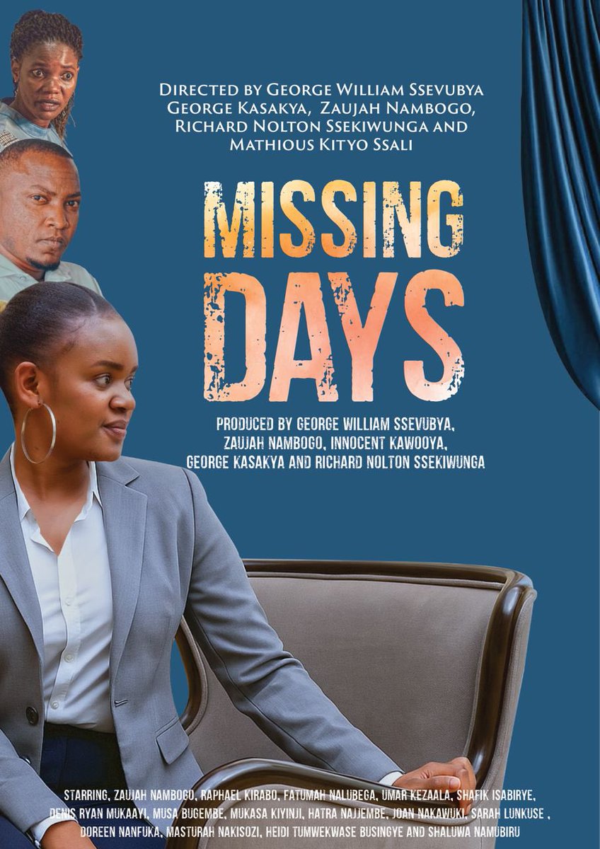 ngfilmsinc's tweet image. Missing Days Official  Movie Premiering This Feb only at NG FILMS Youtube Channel. Watch how friendship, rivalry, and survival collide in this must watch Ugandan drama.
#MissingDays #Movie #UgandanMovie
youtu.be/rVvFKYRShNY