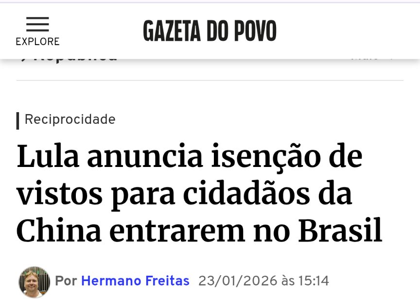 pfigueiredo08's tweet image. Para os chineses, um dos países que mais dificulta viagens e emissão de vistos, não vale reciprocidade. Para os americanos, Lula dificulta tudo que pode.