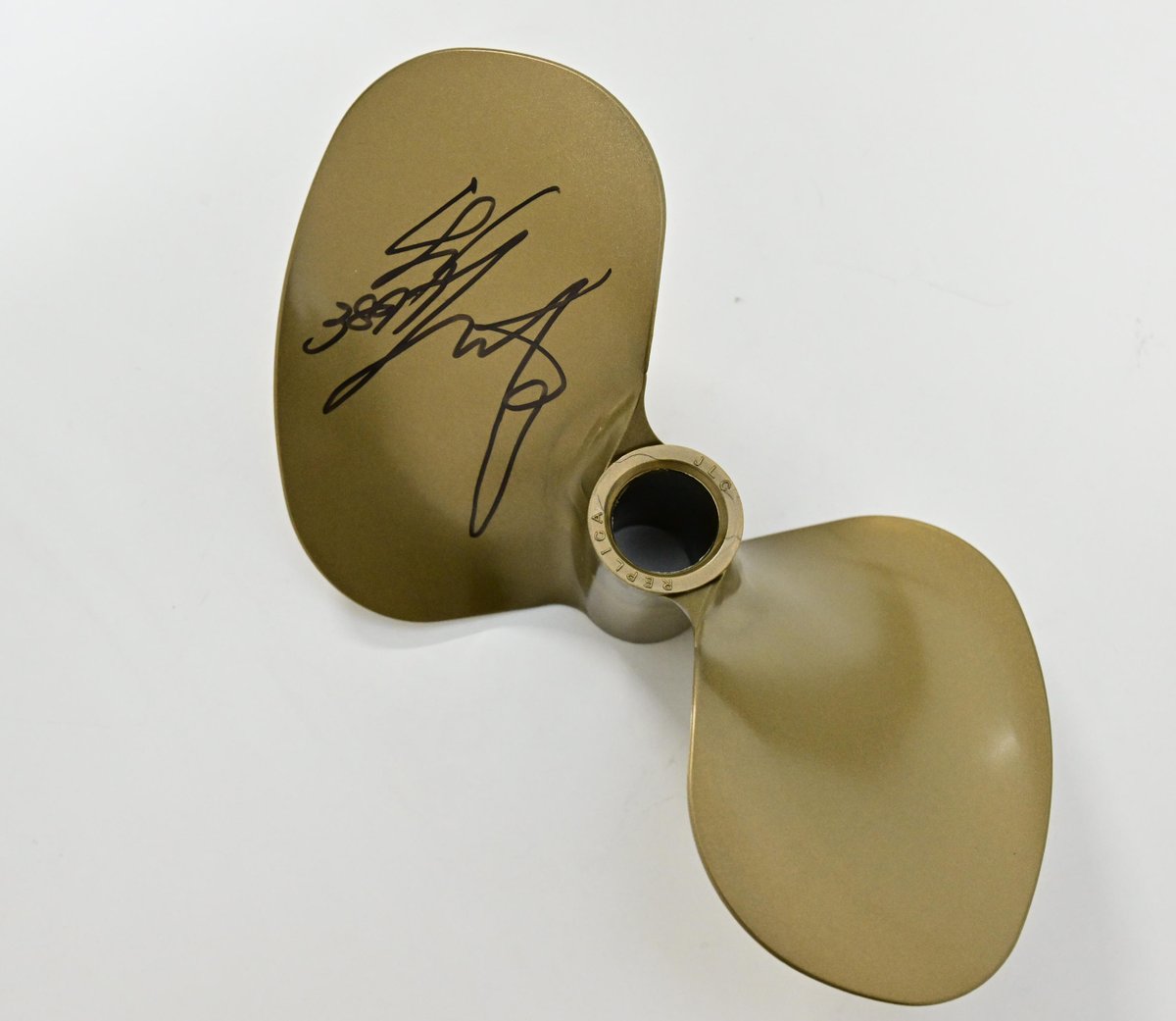 白井英治選手　ボートレース　サイン入りプロペラ 競艇】【ボートレース】白井英治選手 刻印入りサインプロ