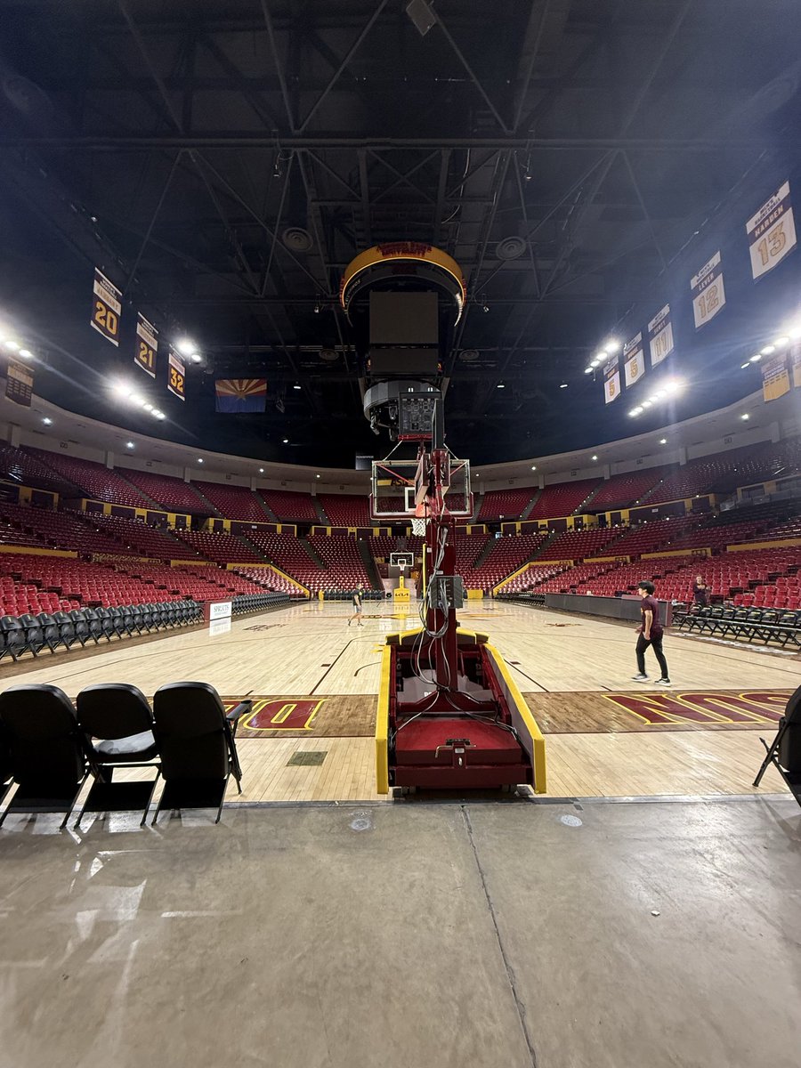 MatthewChismar's tweet photo. Closing time here at DFA after a @SunDevilGym WIN, all set and ready to go for @SunDevilHoops 8pm matchup vs Cincinnati! https://t.co/aCFZ4XHYLY