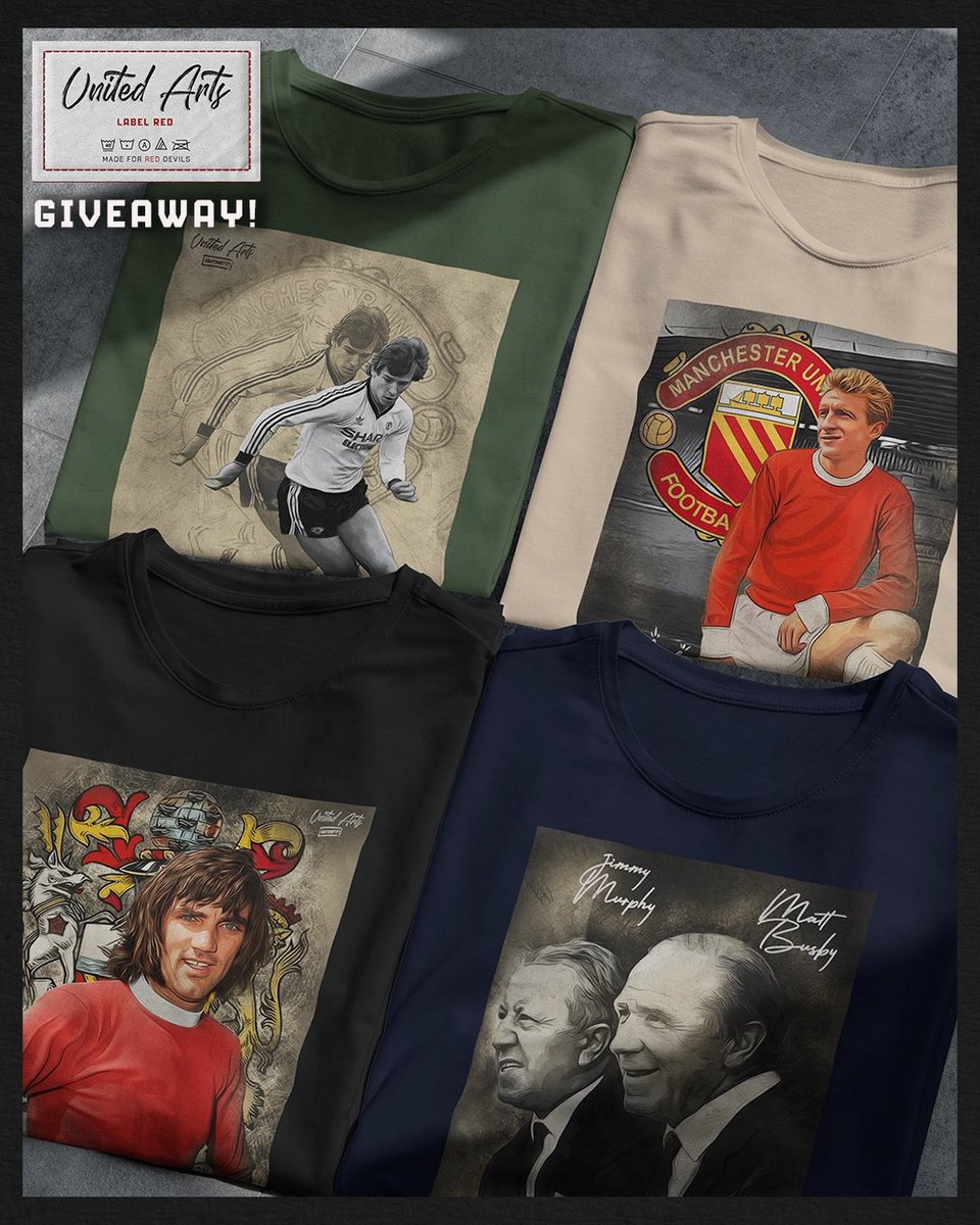 UtdBeforFergie's tweet image. To be in with a chance of winning all 4 of these superb Utd t-shirts, all you need to do is:

1) Follow @UtdArts1 
2) RT this 

You've got until 7pm tomorrow night, good luck #mufc 🤞