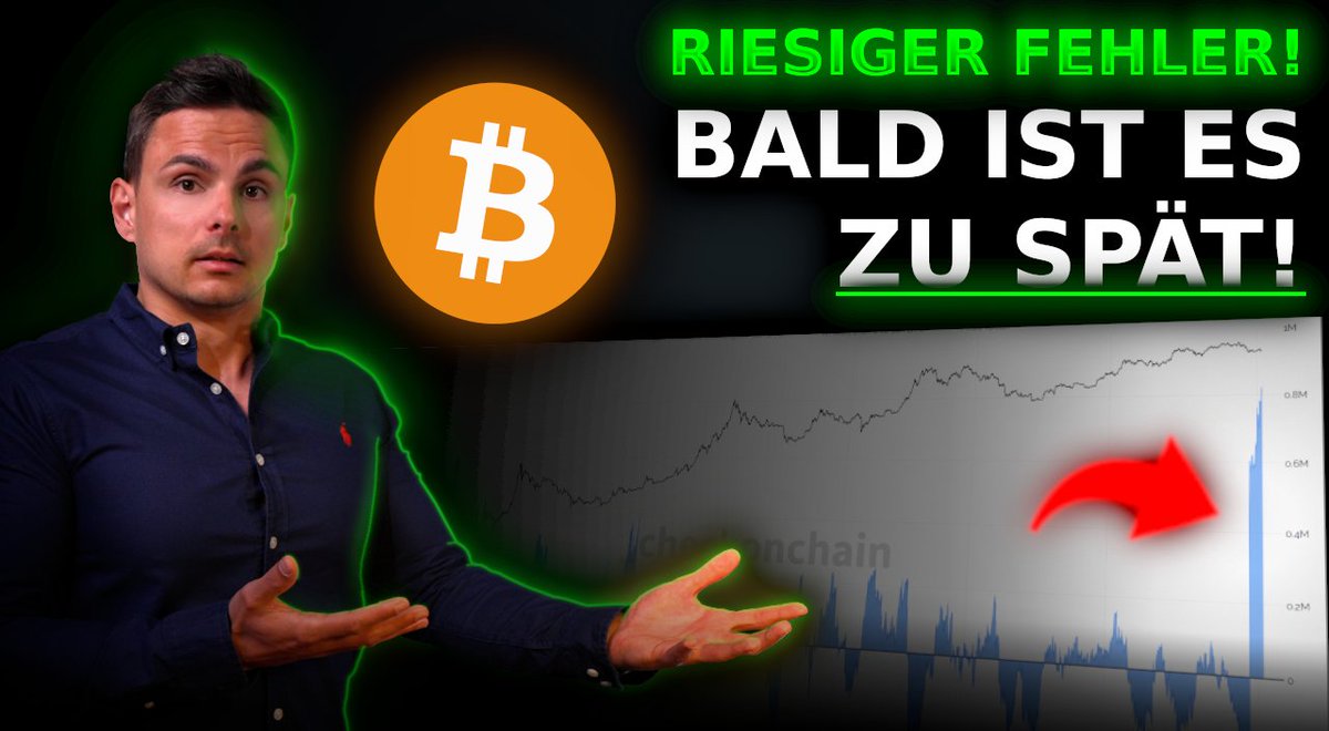 Die größte Akkumulation in der Geschichte des #Bitcoin wird JETZT GERADE  durchgeführt, aber die meisten Anleger verschlafen diese historische  Gelegenheit! Die meisten Anleger werden wie immer die besten Kaufchancen  verpassen. Die meisten