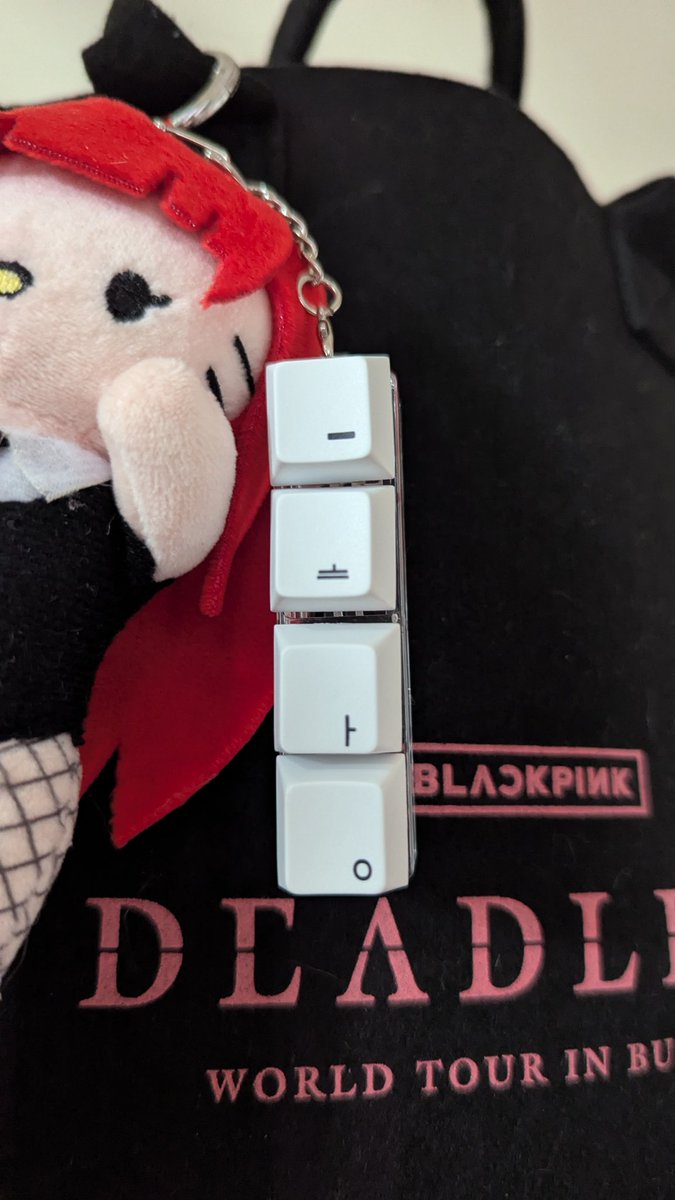 wts lfb ph Jennie UNOFFICIAL Zen Serif Pressable Keycap Keychain