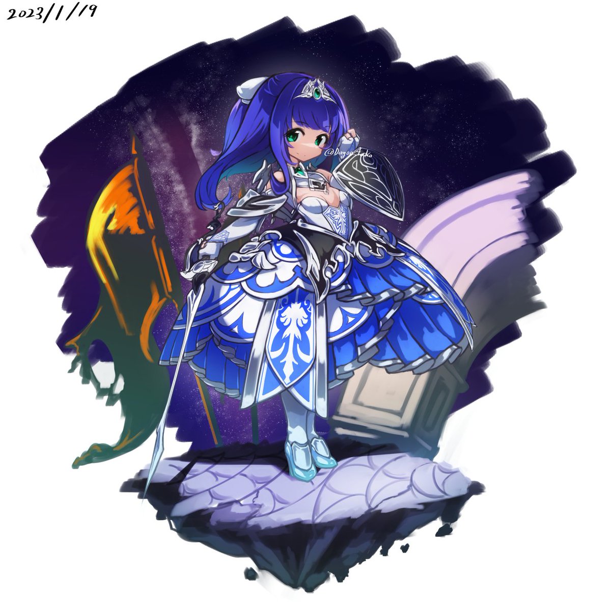 過去絵のエイシェンちゃん👀(リヨンちゃんとは別人 