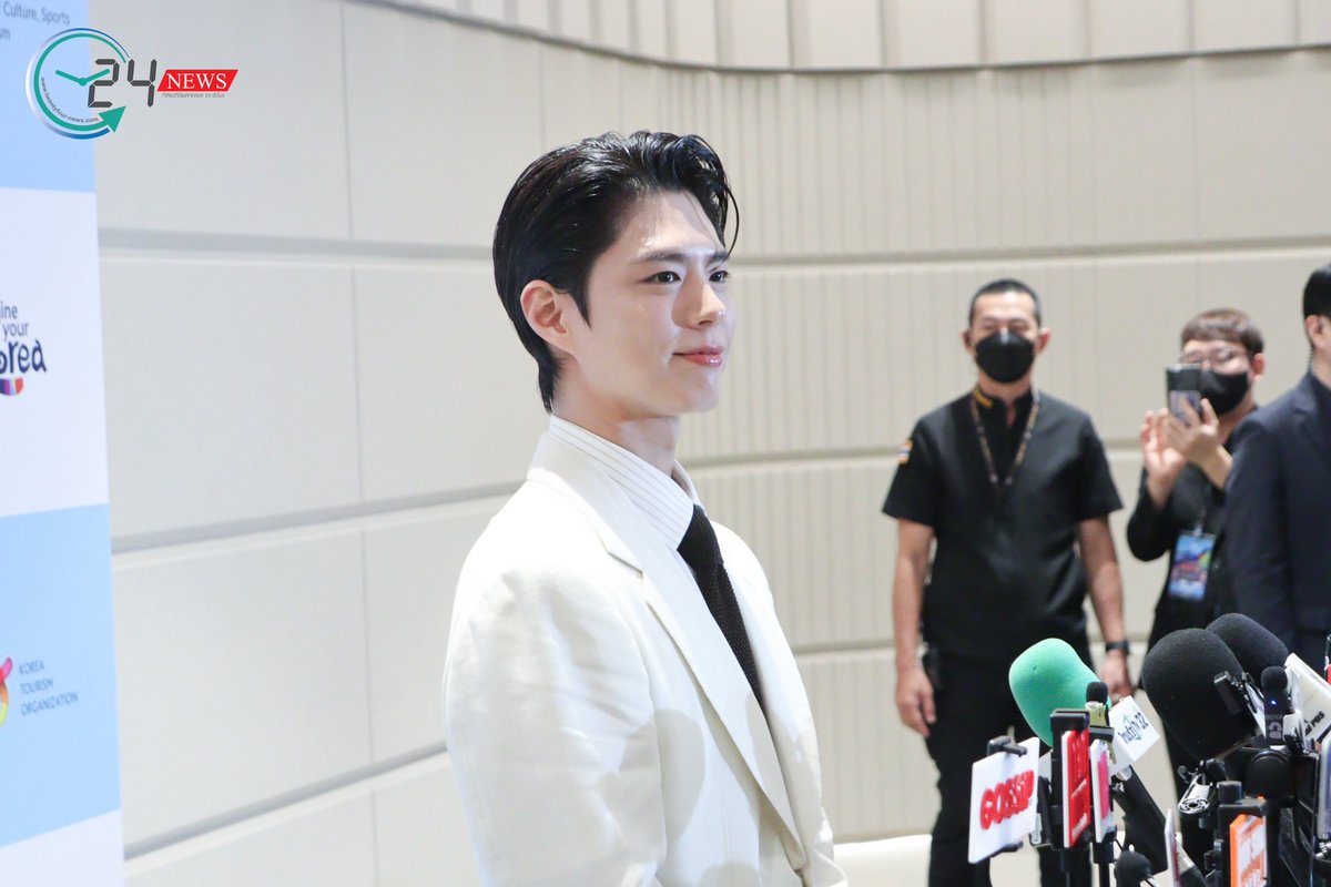 _twentyfournew_'s tweet image. #พัคโบกอม ช่วงสัมภาษณ์น่ารักมากๆๆ

#KoreaTourismShowcase2026
#ParkBoGum #พัคโบกอม  #박보검