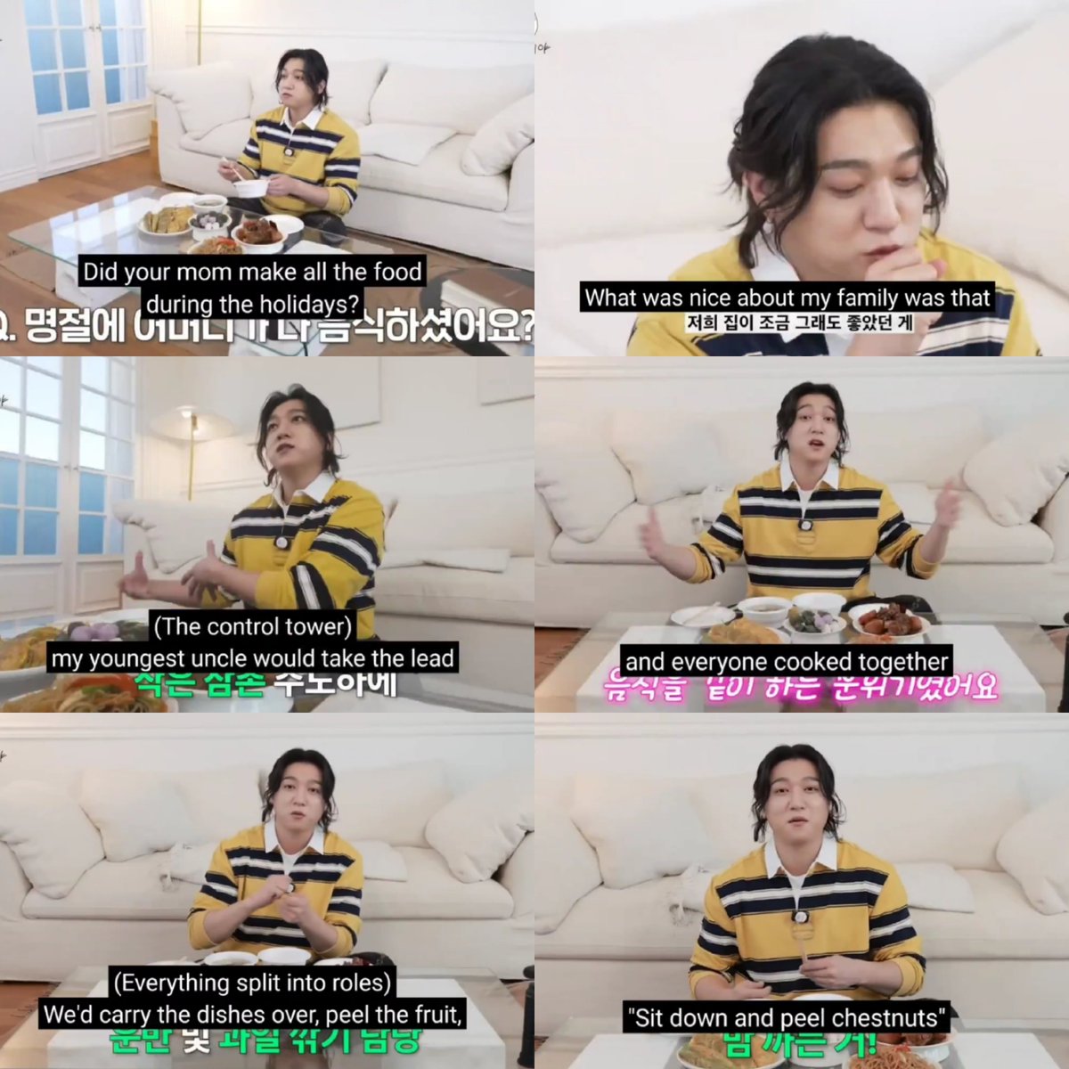 kalau mamahnya sungjin syukuran, 
sungjin yg rewang 😂