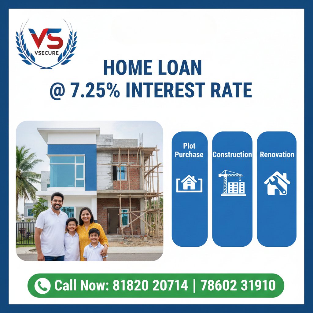 rahulsharm27959's tweet image. 🏡 Apna Ghar, Ab Aur Aasaan!

Sirf 7.25% interest rate par Home Loan 💙
✔️ Plot Purchase
✔️ Construction
✔️ Renovation
Apne sapno ka ghar banाइए Vsecure Services ke saath – fast, transparent &amp;amp; trusted ✨
📞 Call Now: 81820 20714 | 78602 31910
#HomeLoan #VsecureServices