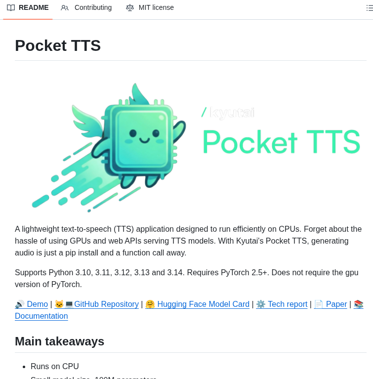 Text-to-speech on CPUs with voice cloning

github.com/kyutai-labs/po…