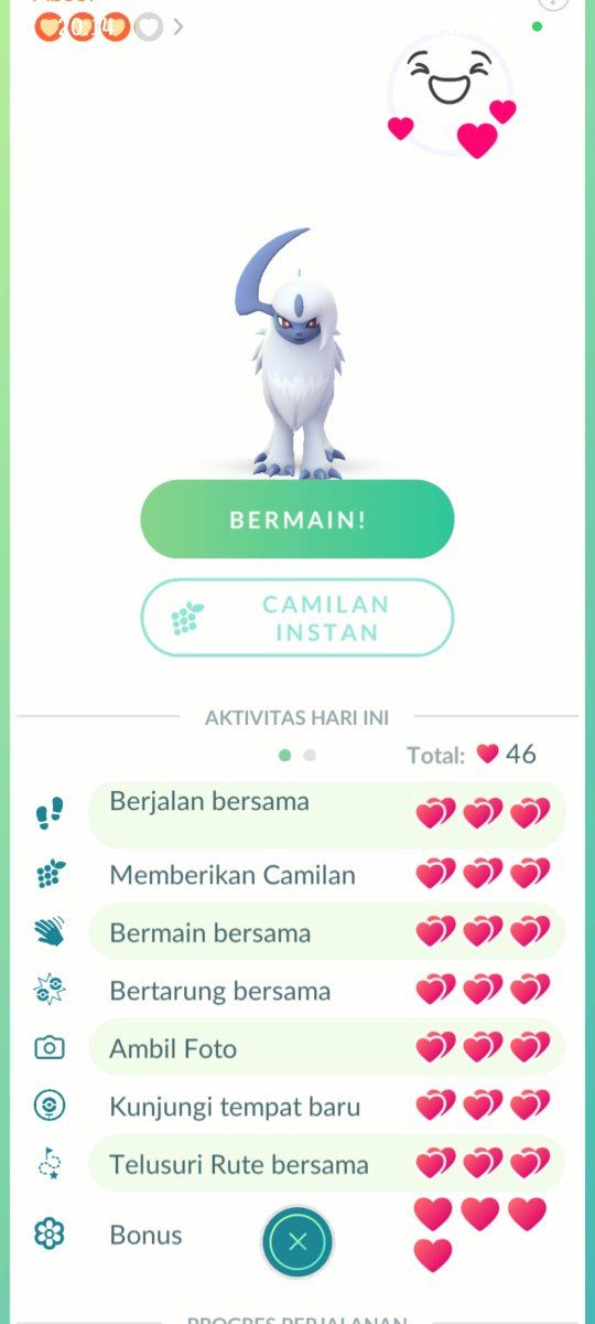 46 hearts in a day is totally awesome 🥰 #PokemonGO