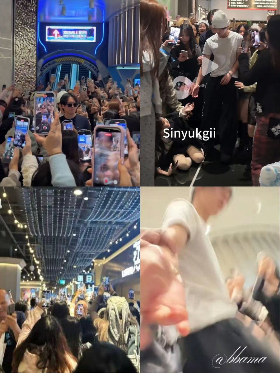 yupeaches's tweet image. han yujin is in macau on a privite trip with his parents

he was being followed into elevators, leaving him no space even to walk normally and shoving phones right into his face, people blocked his path and some crazy even deliberately fell down in front of him and reached out…