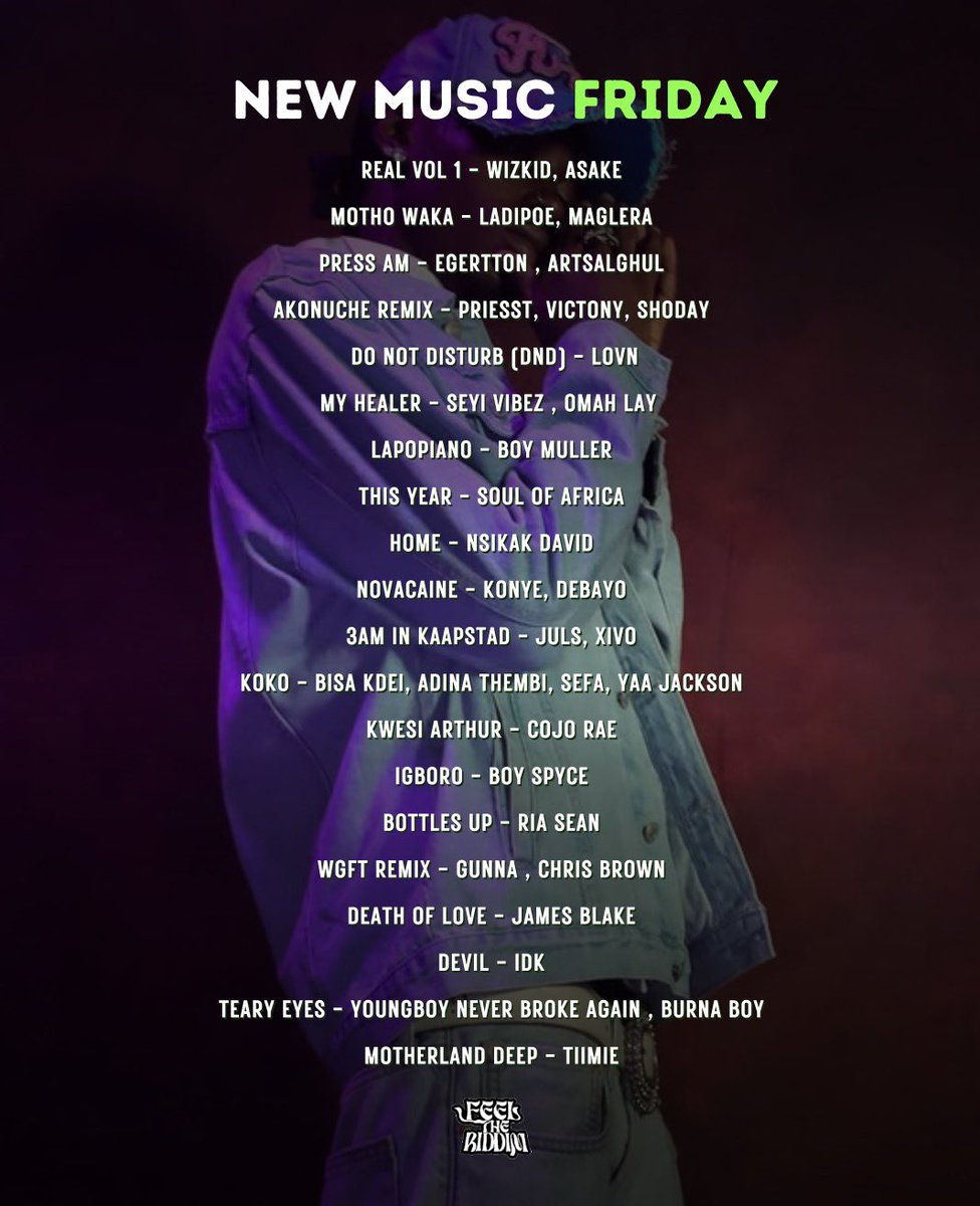 🟢New Music Week🟢

Listen to fresh new music from your favorite artists out this week, <a href="/Egertton_/">EGERTTON</a> <a href="/thislovn/">Lovn</a> <a href="/LadiPoe/">LADIPOE</a> <a href="/cojo_rae/">GEN Z JJ 🪖🎖</a> <a href="/Tiimie_Official/">TIIMIE</a> <a href="/theriasean/">The_Ria_Sean</a> 

Carefully selected for you on our #FTRNewMusic playlist on Spotify and Apple Music. Check link in bio

#Newmusicweek