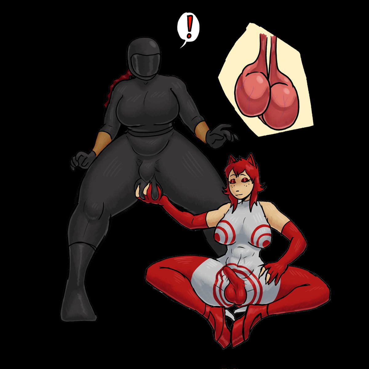 She getting herself a handful I suppose