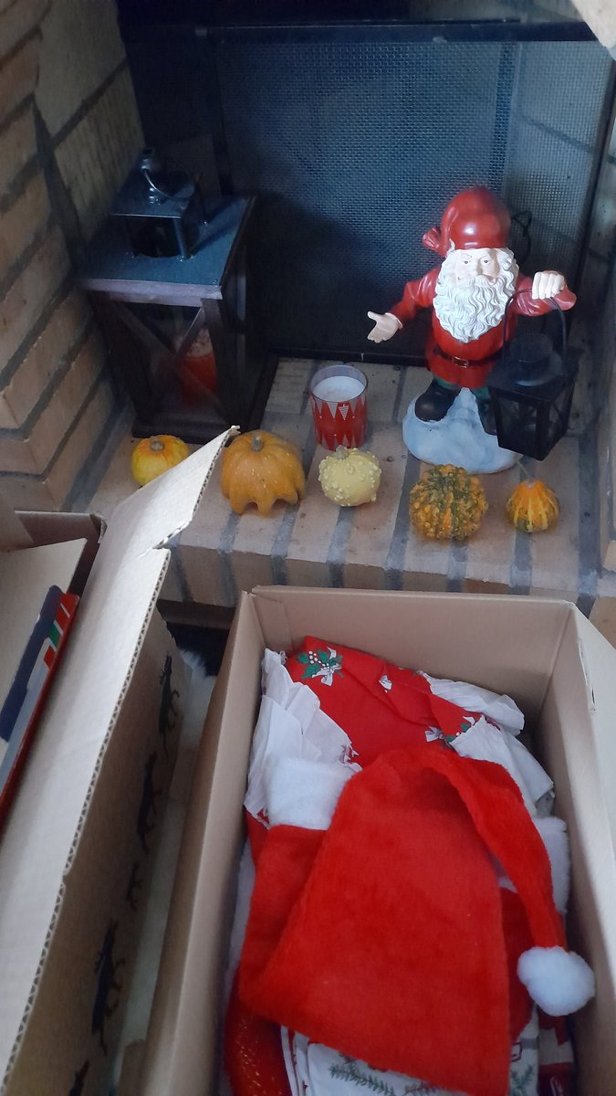 SwedishGamester's tweet image. #ChristmasIsOver so about time that I #CleanUp and put #stuff away! 
And I guess its time to get rid of the small #pumpkins I've had since #Halloween as well! 😅