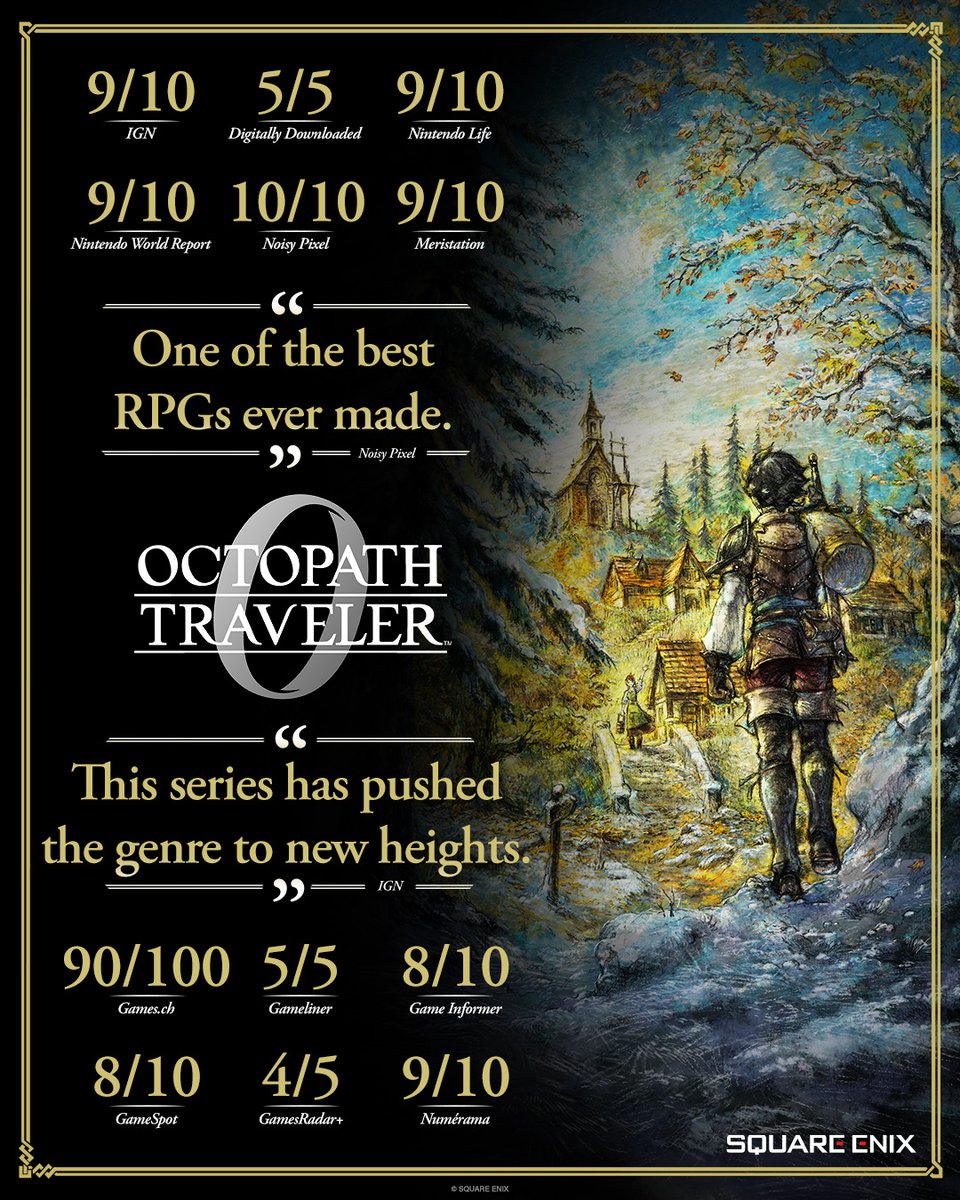 HD2DGames's tweet image. Critics love Octopath Traveler 0 and you will too, 20% off on Steam for a limited time: sqex.link/g9sg