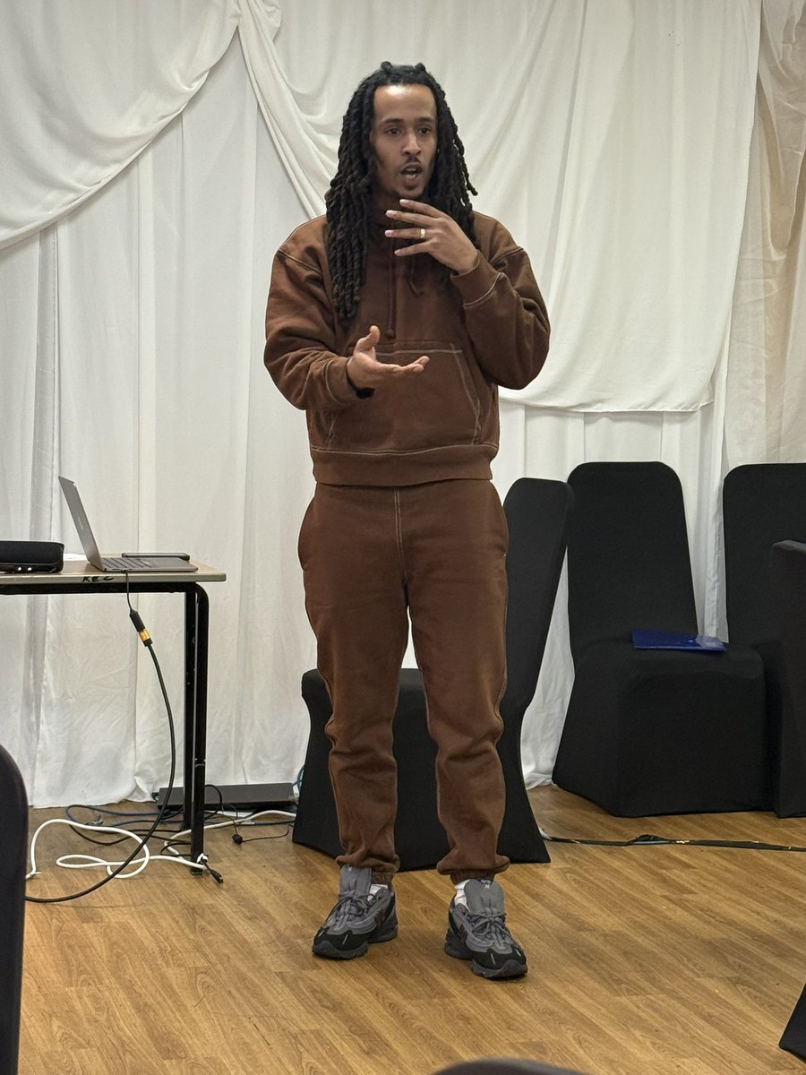 BlackThriveLbth's tweet photo. Listening to his lived experience. Stories like his matter in the fight against #GamblingHarms. https://t.co/ladHfs7D0C