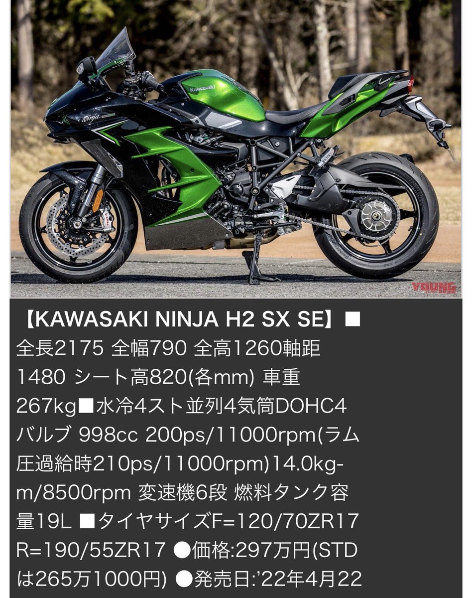 アインズのバイク、今更だけど調べたら998cc 267kg、200ps超の某社