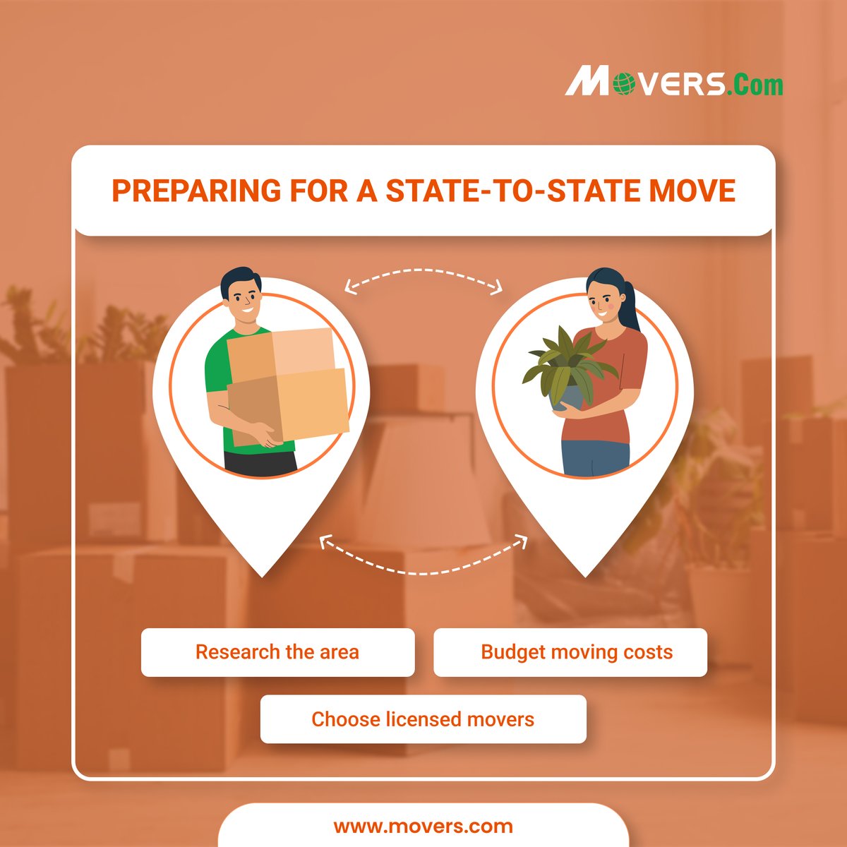 MoversCom's tweet image. Preparing for a move across state lines? Movers.com makes it easier to compare licensed movers and plan every step of your move.

#StateToStateMove #MovingTips #RelocationPlanning #SmartMoving #MoversCom
