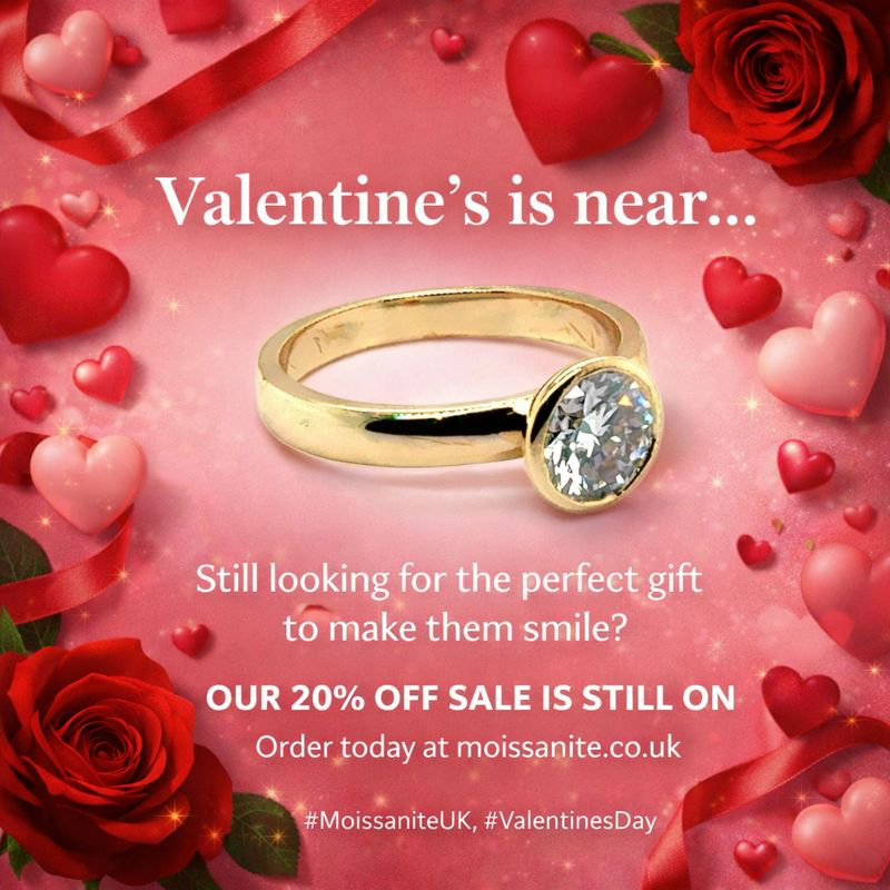 moissanite_uk's tweet image. 💕 Love is in the air — and so is 20% OFF!
Make this Valentine’s Day unforgettable with sparkling moissanite jewellery from Moissanite UK. 💎✨
Buy now and save 20% at moissanite.co.uk
#ValentinesDay #MoissaniteUK #SparkleForLess