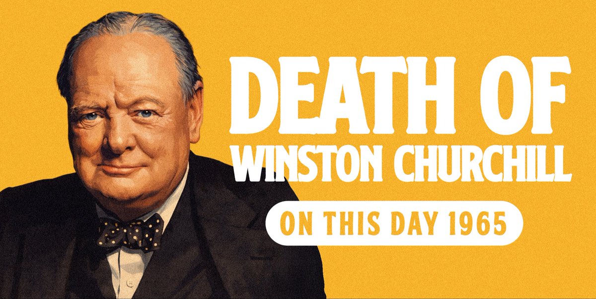 “Never give in. Never never never”
 
#OnThisDay in 1965, Winston Churchill died in London at the age of 90, marking the passing of one of Britain’s most formidable figures.

More @ stevelee.uk/blog/