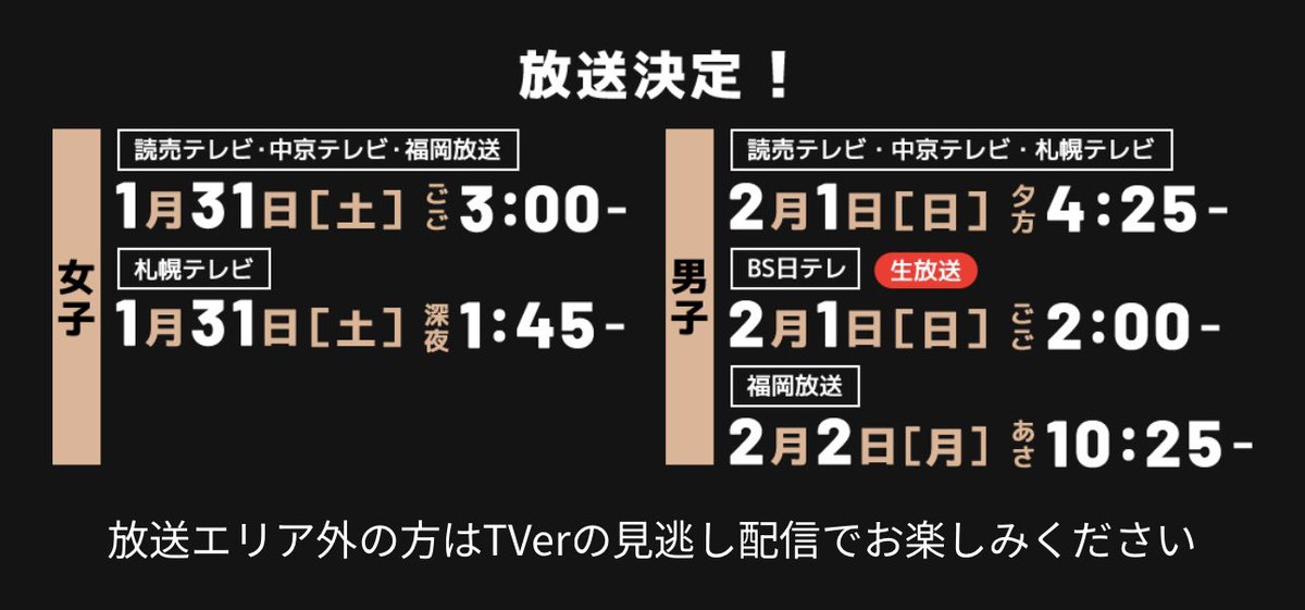 vb_tawagoto's tweet photo. #SVリーグ 
オールスター2025-26

地上波放送あり！

※地方ローカル限定
※BS日テレ・後日TVerもあり
※男子は劇場ライブビューイングあり

先月この情報が出てたのすっかり見落としてたんだが、だから年末に読売テレビの深夜3日連続でオールスターのミニ特番放送してたんやね

#バレーボールTV情報 https://t.co/2FiZ0DOcbq