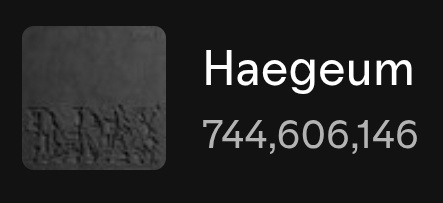 minygthv7's tweet image. HAEGEUM — Spotify

01/18 — 1,009,673 (+33,434)
01/19 — 1,059,354 (+49,681)
01/20 — 1,057,037 (-2,317)
01/21 — 1,037,484 (-19,553)
01/22 — 1,034,119 (-3,365)
01/23 — 1,074,698 (+40,579)🔥

Total: 744,606,146

Let's go for 1.4M!!!