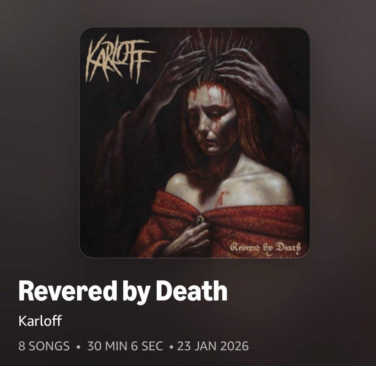 mobydick2010's tweet image. Now Blasting 💣
Karloff - Revered By Death 
#punkmetal #newmusic2025